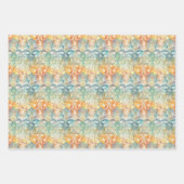 アールヌーボーデカップデコレーション紙 ラッピングペーパーシート (正面)