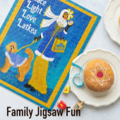 アールヌーボーデコハンヌカドードルドッグ ジグソーパズル