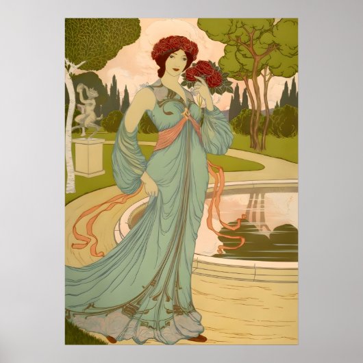 アールヌーボーデコレーションベルオパルク ポスター (正面)