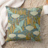 アールヌーボーデザイン枕 クッション (ブランケット)