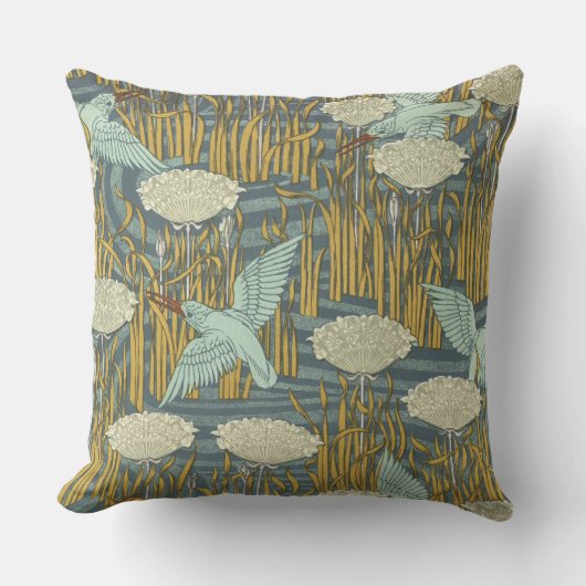 アールヌーボーデザイン枕 クッション (正面)