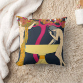 アールヌーボーデザイン装飾用クッション クッション (ブランケット)