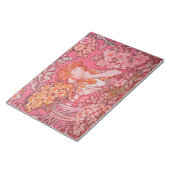 アールヌーボーデザイン11" x 8.5インチメモ帳 – 40ページ ノートパッド (アングル)