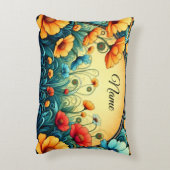 アールヌーボーデザイン アクセントクッション (裏面(縦))