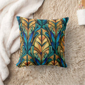 アールヌーボーデザイン クッション (ブランケット)