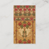 アールヌーボーデザイン 名刺 (裏面)