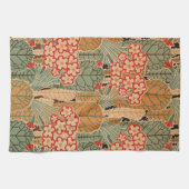 アールヌーボーデザイン#1アットエムポロモファ キッチンタオル (横)