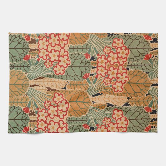 アールヌーボーデザイン#1アットエムポロモファ キッチンタオル (横)