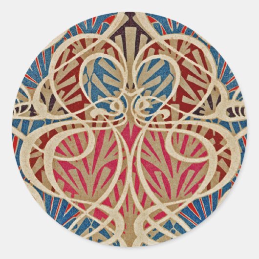 アールヌーボーデザイン#10アットエムポロモファ ラウンドシール (正面)