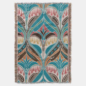 アールヌーボーデザイン#11アットエムポロモファ スローブランケット (正面縦)