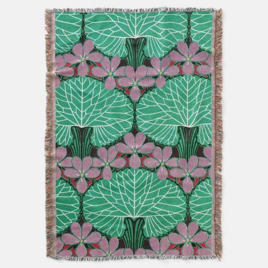 アールヌーボーデザイン#12アットエムポロモファ スローブランケット (正面縦)