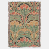 アールヌーボーデザイン#3アットエムポロモファ スローブランケット (正面縦)