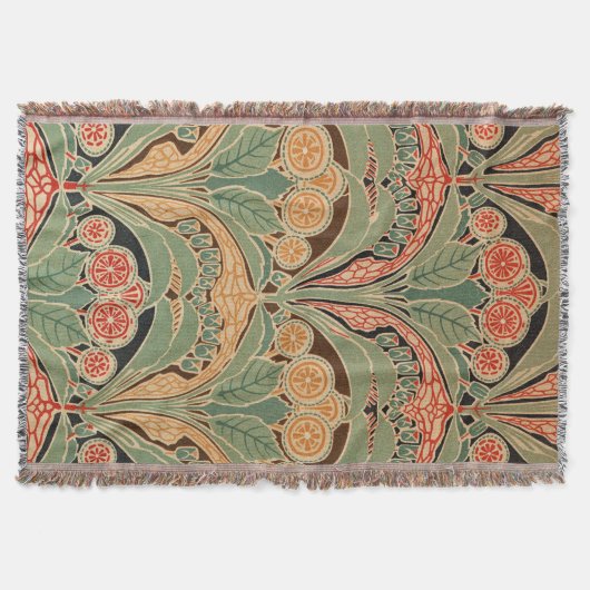 アールヌーボーデザイン#3アットエムポロモファ スローブランケット (正面)