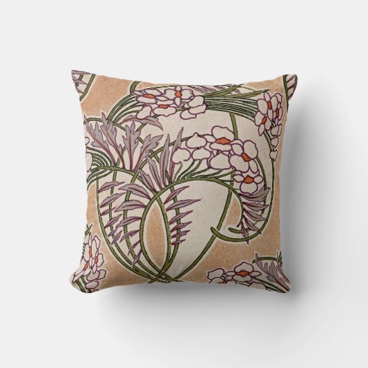 アールヌーボーデザイン#8 @ VictoriaShaylee クッション (正面)