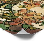 アールヌーボートラピスチンミュシャアート ポスター (角)