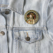 アールヌーボートラピスチンミュシャアート 缶バッジ (インサイチュ)