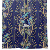 アールヌーボートンボ柄シャワーカーテン シャワーカーテン (正面)