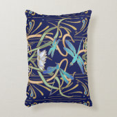 アールヌーボートンボ模様 アクセントクッション (正面(垂直))