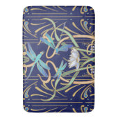 アールヌーボートンボ模様 バスマット (正面縦)