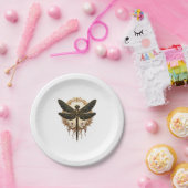 アールヌーボードラゴンフライエレガントステームパンク ペーパープレート (パーティー)