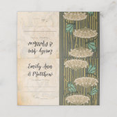 アールヌーボードラゴンフライリリー結婚パッツ プレイスカード (外部開封)