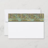 アールヌーボードラゴンフライ披露宴とディレクションの招待 招待状 (裏面)