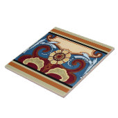 アールヌーボードラゴンフライ&フラワーフリーズ タイル (側面)