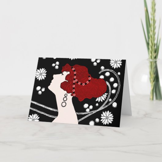 アールヌーボーノテカード カード (正面)