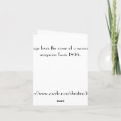 アールヌーボーノートカード カード (裏面)