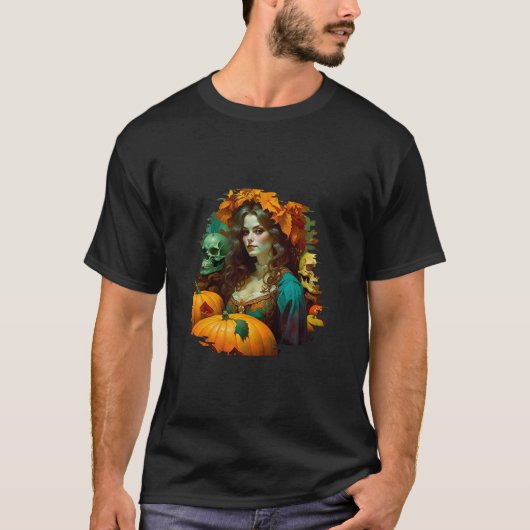 アールヌーボーハロウィン Tシャツ (正面)