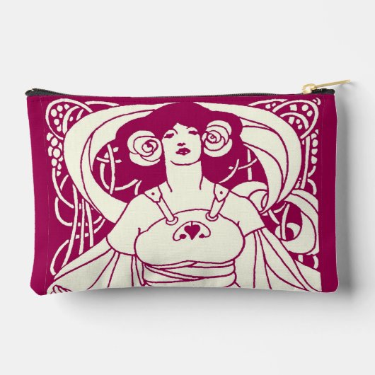 アールヌーボーハーベストレディ アクセサリーポーチ (裏面)