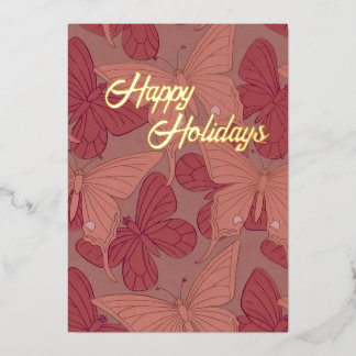 アールヌーボーバタフライカード(フォイル) 箔シーズンカード