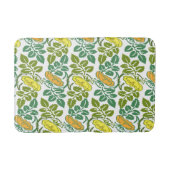 アールヌーボーバターカップフローラ壁紙ダマスク バスマット (正面)