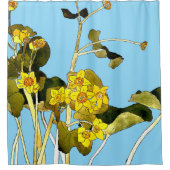 アールヌーボーバターカップ シャワーカーテン (正面)