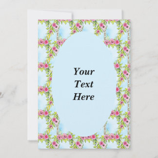 アールヌーボーバラウィーブパターン招待状 招待状