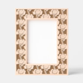 アールヌーボーバラフローラ&葉パターン レーザー彫刻フレーム (正面)