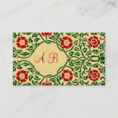 アールヌーボーバラ通話カード 名刺 (正面)