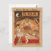 アールヌーボーバレエスティインレンリーブダ日本のンス ポストカード (正面/裏面)