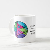 アールヌーボーバーカノルーンMug - MOTHER EARTH! コーヒーマグカップ (正面左)