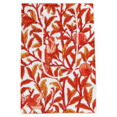 アールヌーボーバードアンドザクロまんだらオレンジ ミディアムペーパーバッグ (裏面)