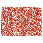 アールヌーボーバードアンドザクロまんだらオレンジ ラージペーパーバッグ (裏面)