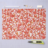 アールヌーボーバードアンドザクロまんだらオレンジ 薄葉紙 (クラフト)