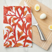 アールヌーボーバードアンドザクロみかん キッチンタオル (四つ折り)