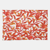 アールヌーボーバードアンドザクロみかん キッチンタオル (横)