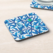 アールヌーボーバードアンドザクロ島コバルトブルー コースター (左側)