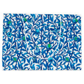 アールヌーボーバードアンドザクロ島コバルトブルー ラージペーパーバッグ (裏面)