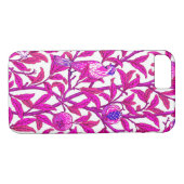 アールヌーボーバードアンドザクロ明るい赤紫色&バイオレット Case-Mate iPhoneケース (裏面(横))