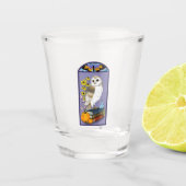 アールヌーボーバーンフクロウカボンプキンズブック ショットグラス (正面)