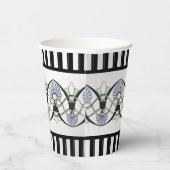 アールヌーボーパステルシェルリリー&ブラックアーチズ 紙コップ (右)