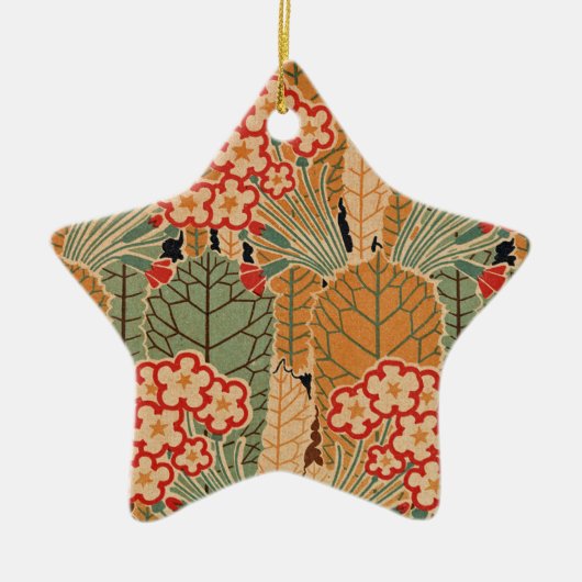 アールヌーボーパターン#1アットエムポリオモファ セラミックオーナメント (正面)